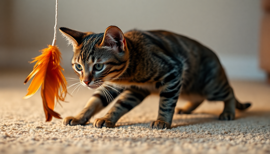Unleash Your Cat's Inner Hunter with Natural Feather Toys