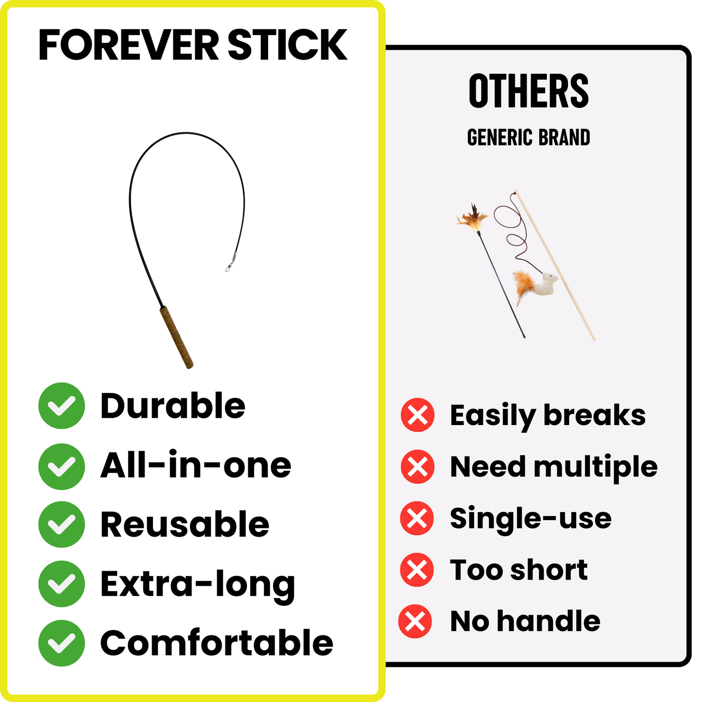 Forever Stick™ - The Unbreakable Cat Wand