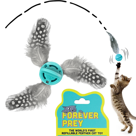 Forever Prey™ - The World's First Refillable Feather Toy
