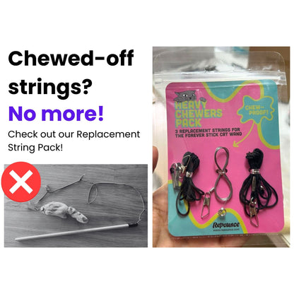 Heavy Chewers Pack - Replacement Strings for the Forever Stick Cat Wand