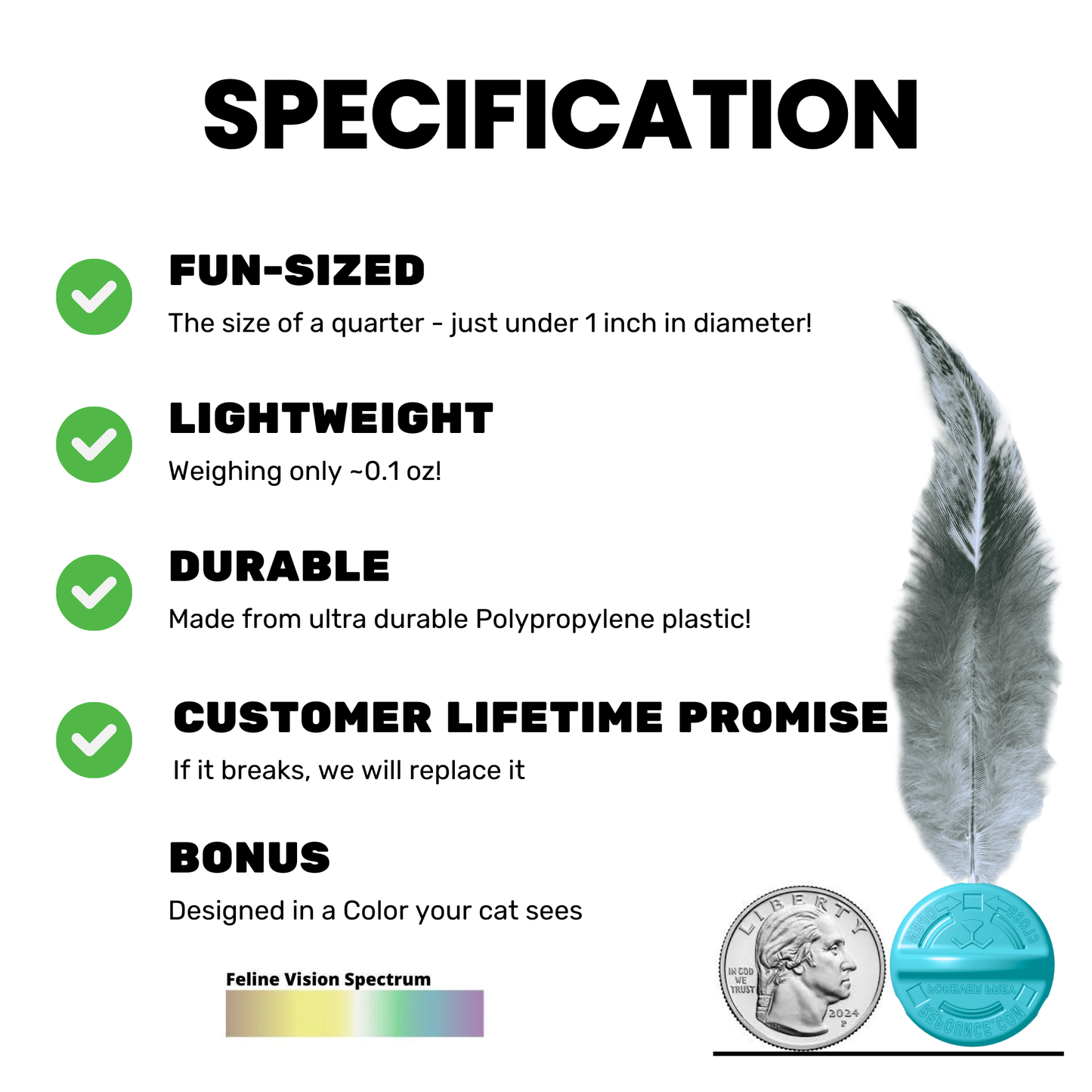 Forever Prey™ - The World's First Refillable Feather Toy