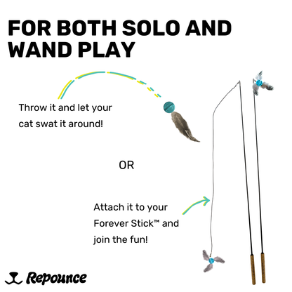 Forever Prey™ - The World's First Refillable Feather Toy