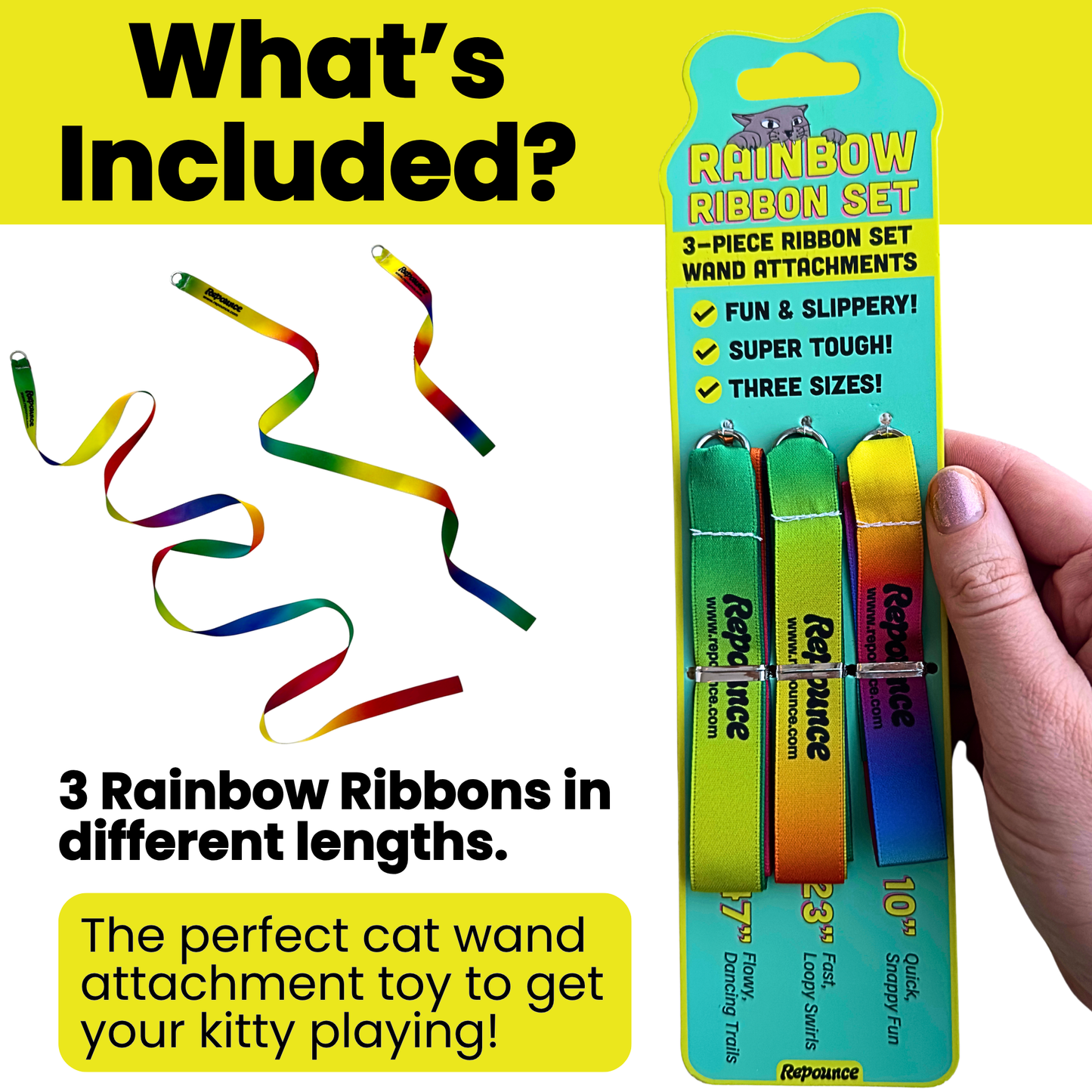 Rainbow Ribbon Toy Attachment