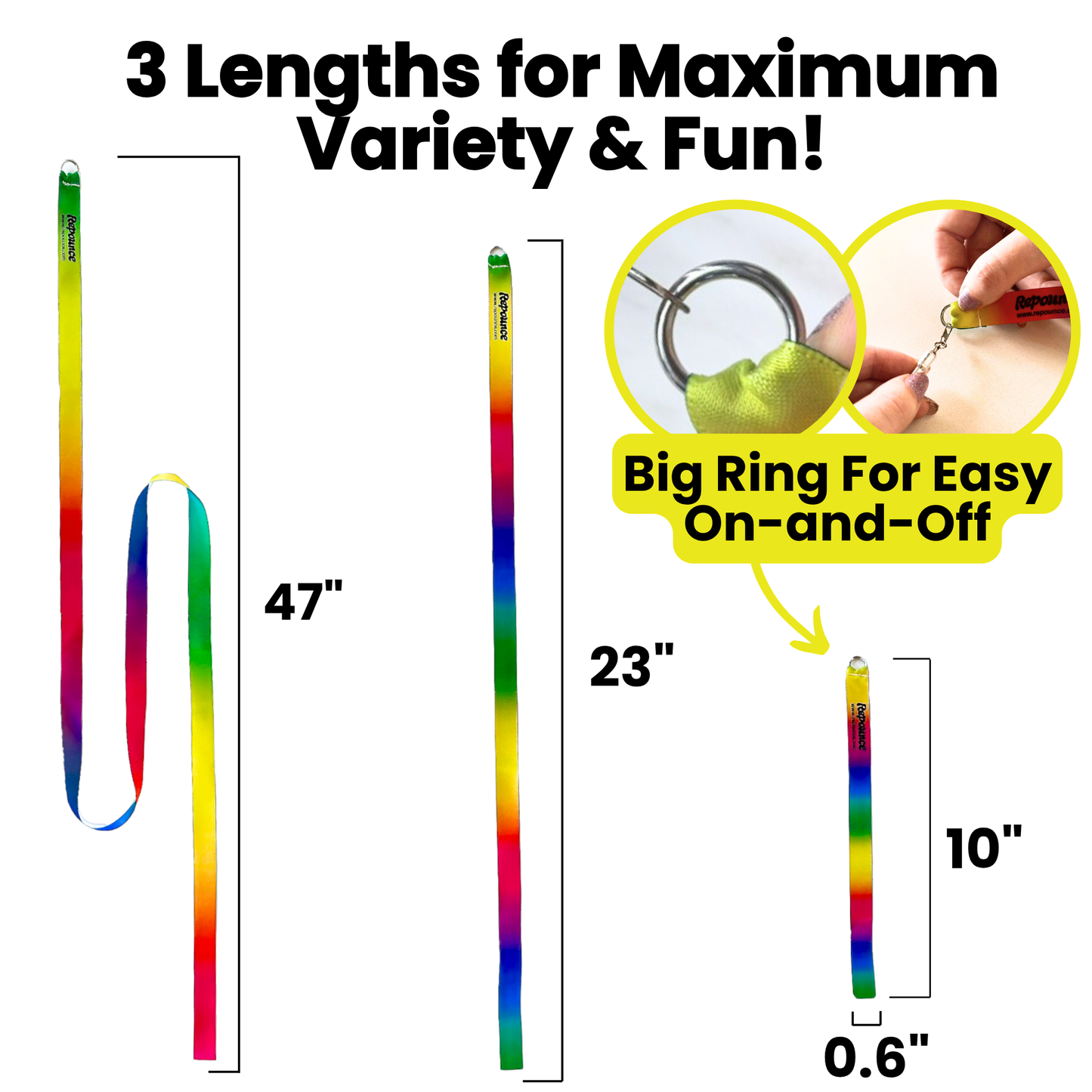 Rainbow Ribbon Toy Attachment