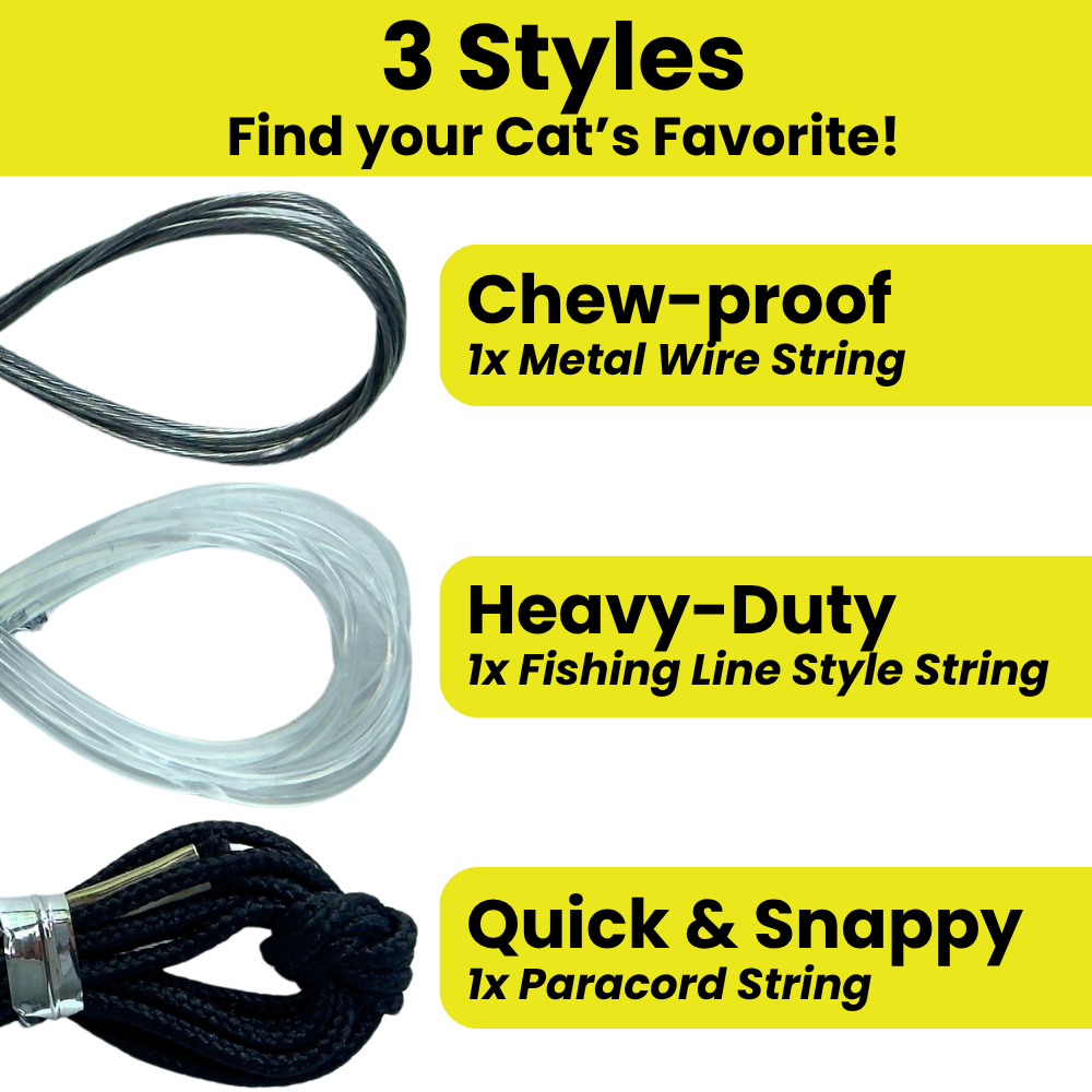 Heavy Chewers Pack Refill Strings - Replacement Strings for the Forever Stick Cat Wand