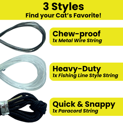 Heavy Chewers Pack Refill Strings - Replacement Strings for the Forever Stick Cat Wand