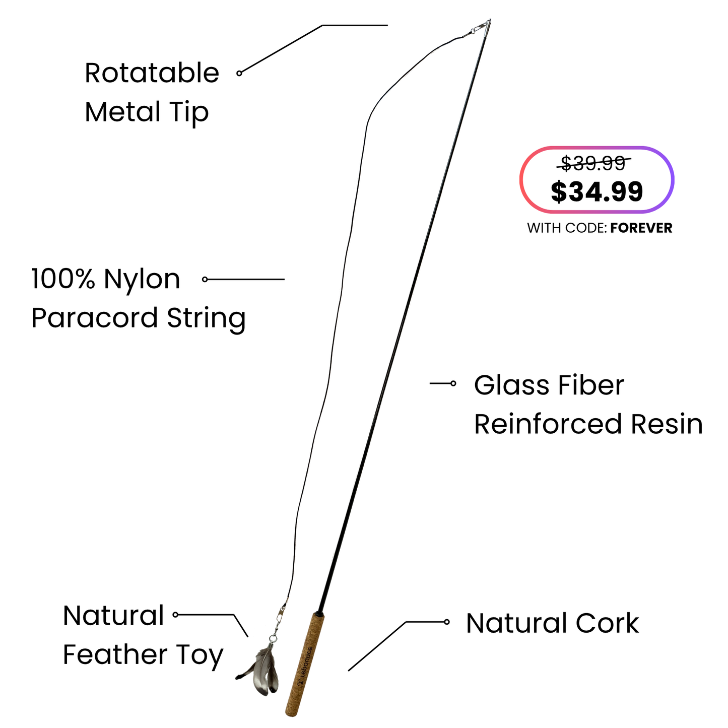 Forever Stick™ - The Unbreakable Cat Wand