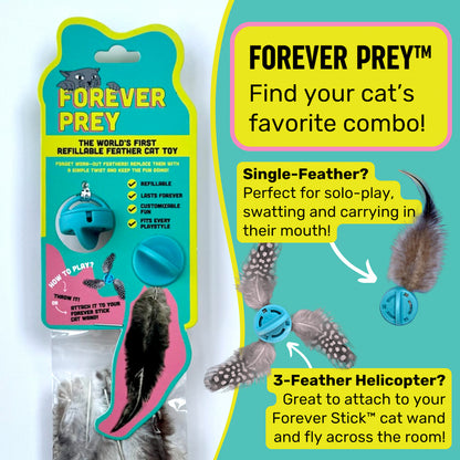 Forever Prey™ - The World's First Refillable Feather Toy